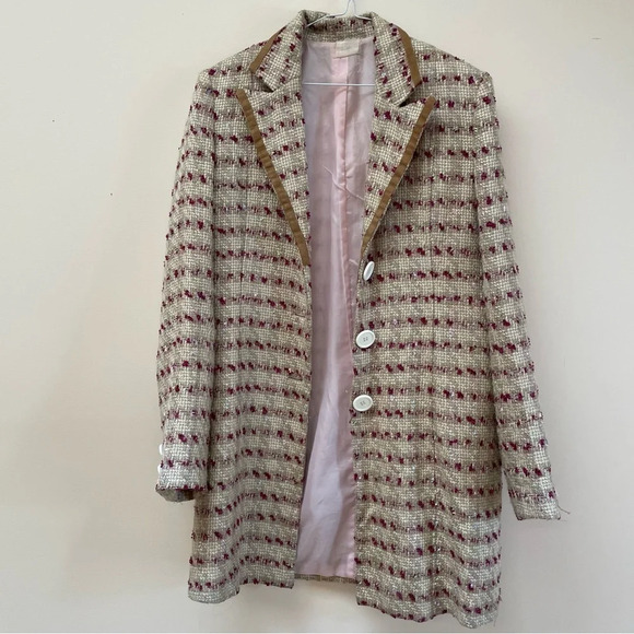 Y2K tweed longline blazer / jacket - Picture 6 of 10